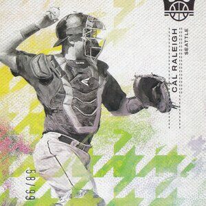Cal Raleigh 2022 Panini Diamond Kings SILVER  Artist Proof #'d /99 RC MARINERS